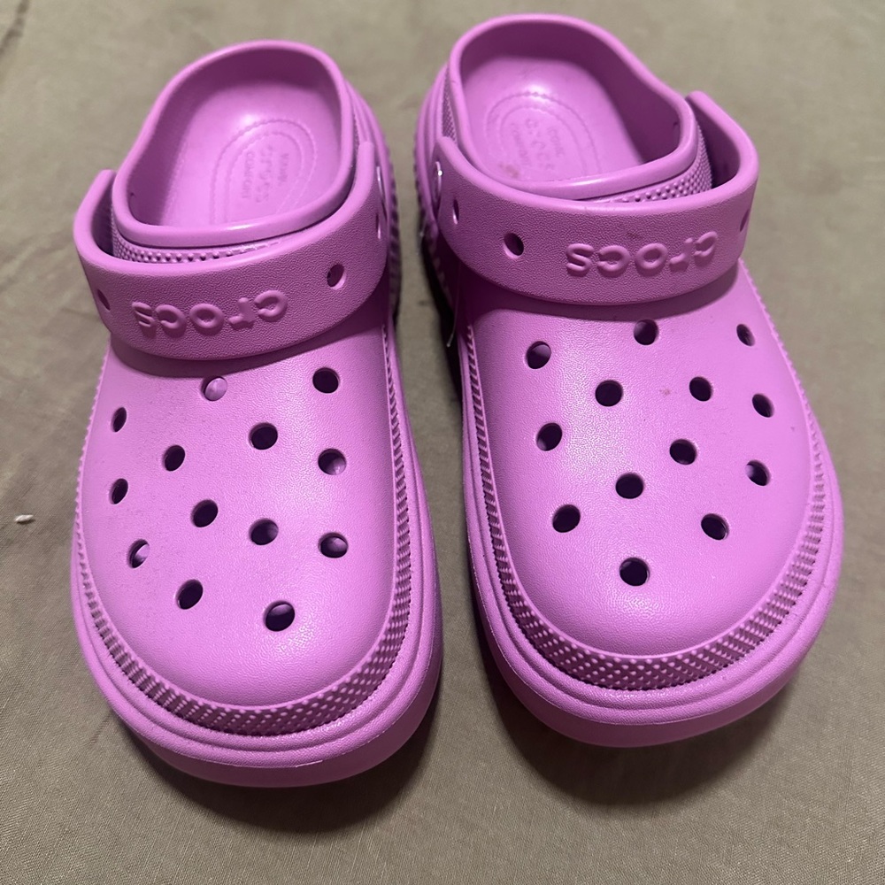 CROCS Purple Sandals with Signature Comfort